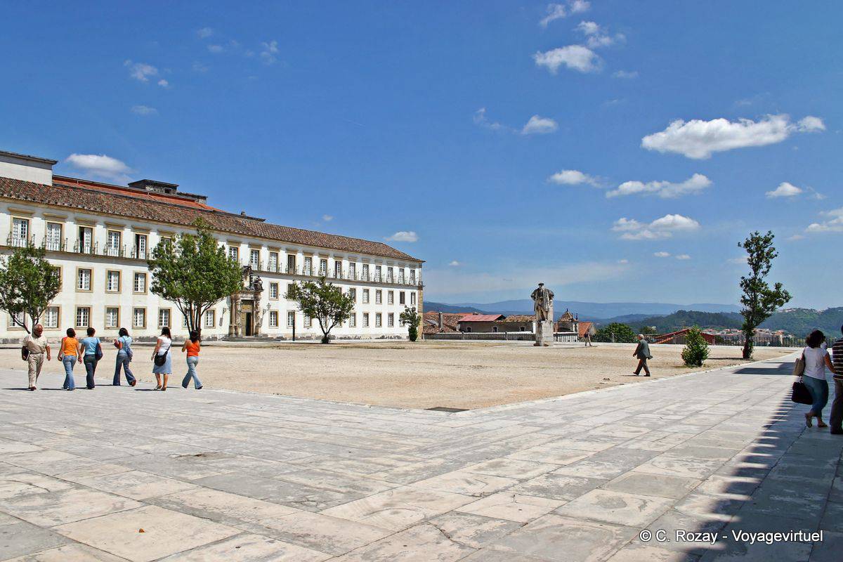 Large courtyard of the university, Patio das Escolas, Coimbra - Portugal