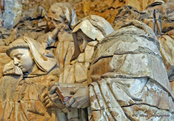 Fragment of religious sculpture, Alcobaça Monastery - Portugal