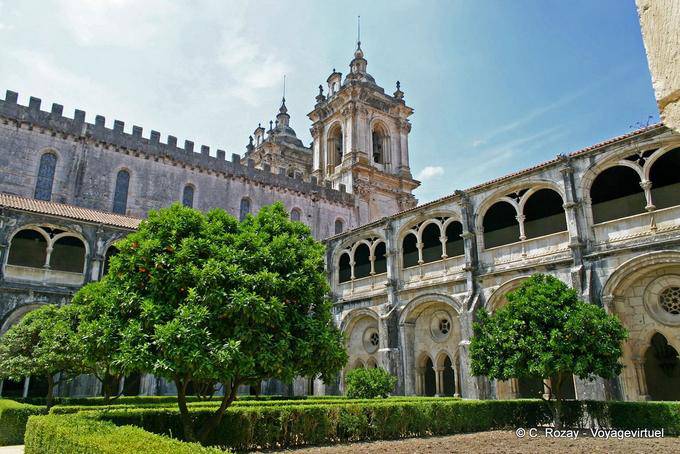 View from the courtyard of the cloister of Silence, Santa Maria, Alcobaça - Portugal