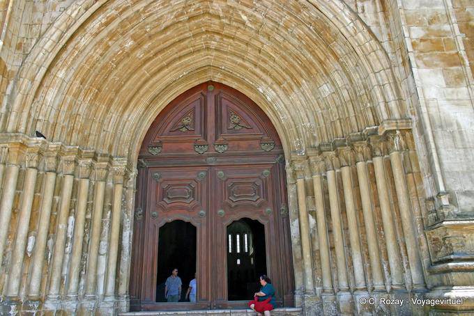 The church portal, Cistercian monastery of Alcobaça - Portugal