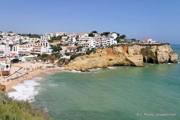 Coastal urbanization in Carvoeiro, Algarve - Portugal