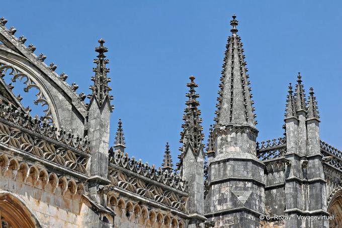 Elements of Gothic style of the Monastery of Santa Maria da Vitoria, Batalha - Portugal