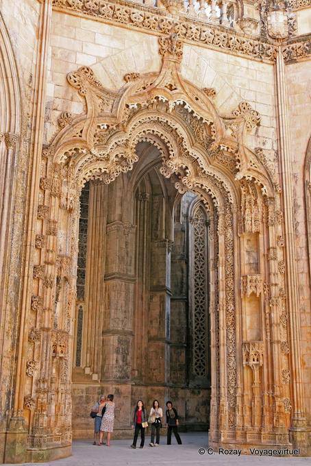 Manueline portal funeral Rotonde, Monastery of Batalha - Portugal