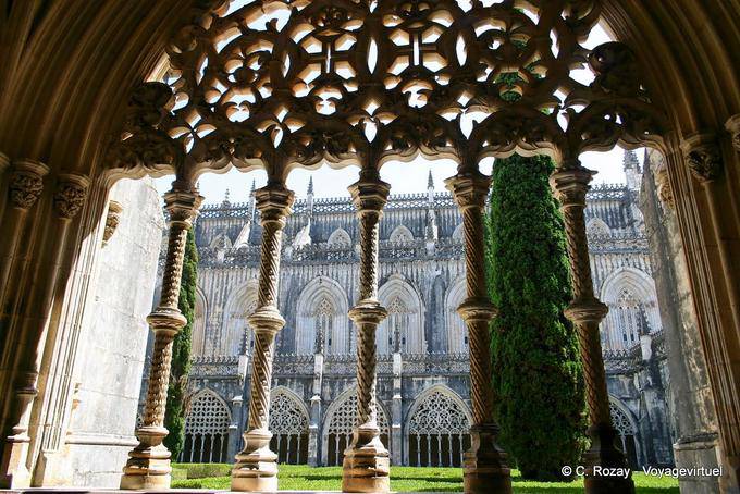 Cloister João I, a view from inside, Batalha - Portugal