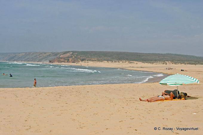 Under the umbrella, Praia do Amado, Carrapateira - Portugal