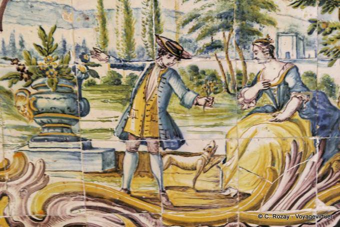 Offering to the beautiful décor tiles, Coimbra - Portugal