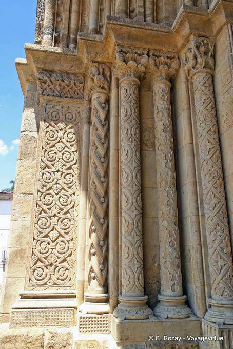 Manueline style columns, Old Cathedral, Coimbra - Portugal