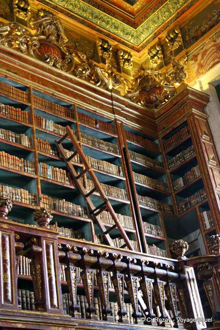 Railing and ladder, Joanine Library, Coimbra - Portugal
