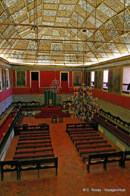 Sala dos Capelos or Great Hall of Acts, the main hall of the University of Coimbra - Portugal