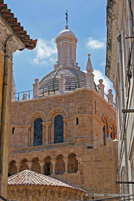 Romanesque lantern tower, Coimbra cathedral Sé Velha - Portugal