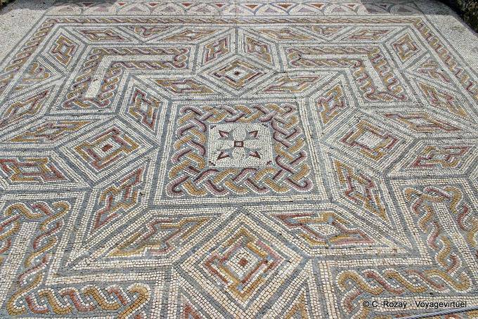 Mosaic colorful interlacing, Conimbriga - Portugal