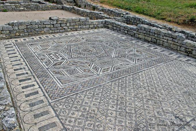Mosaic of the house Skeleton, Conimbriga - Portugal