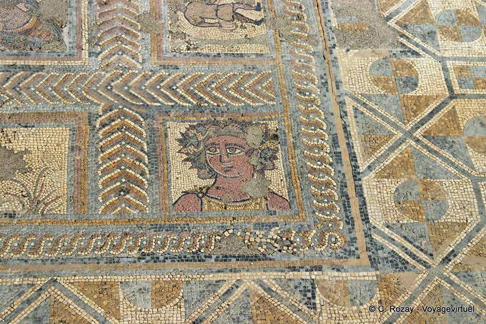 House water jets, various mosaics, Conimbriga - Portugal