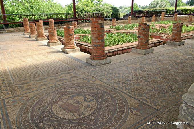 Conimbriga, view of the house of fountains - Portugal