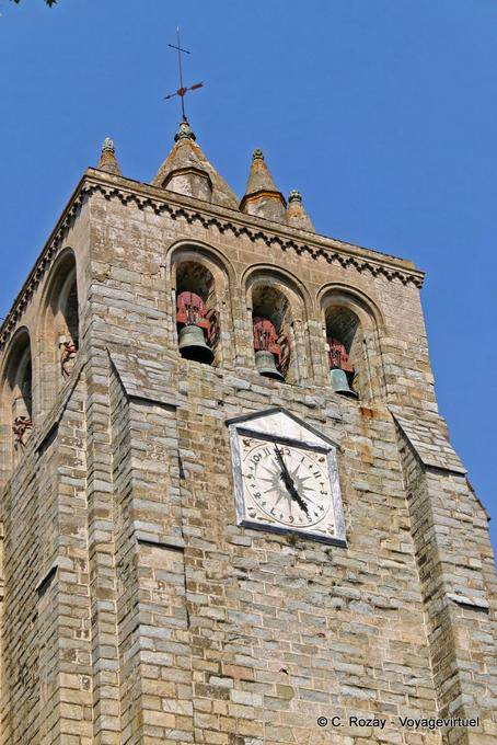 The bell tower of the cathedral, Évora - Portugal