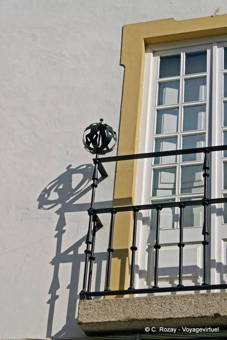 A shadow on a balcony, Évora - Portugal