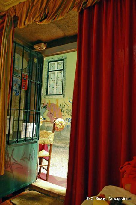 A singular restaurant entrance, Bairro Alto, Lisbon - Portugal