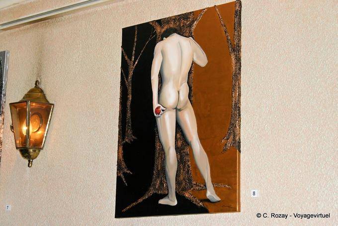 Table in a gay bar, Bairro Alto, Lisbon - Portugal