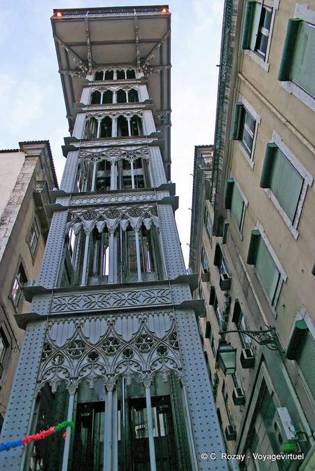 Elevador de Santa Justa (Eiffel), Baixa, Lisbon - Portugal