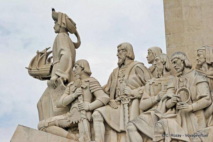 The western part of the Monument to the Discoveries, Descobrimentos, Lisbon - Portugal