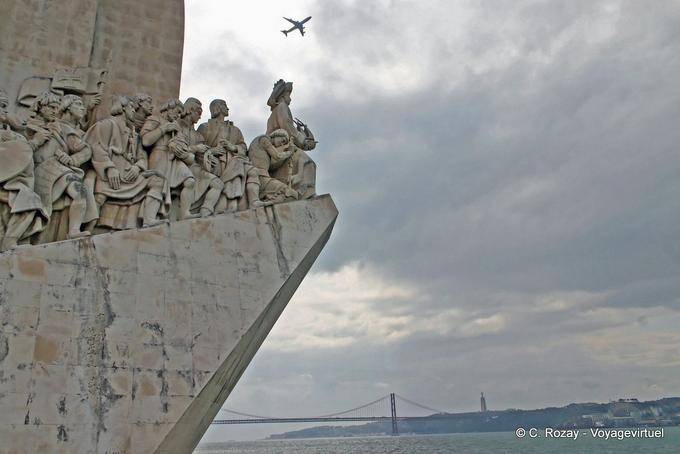 The bow of the caravel, Padrão dos Descobrimentos, Lisbon - Portugal