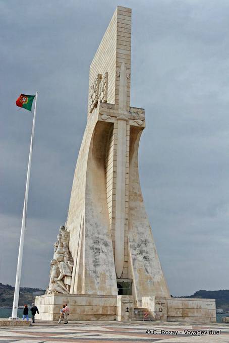 The sword in the back of Padrao do Descobrimentos, Lisbon - Portugal