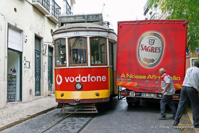 Tram 12, Graça, Lisbon - Portugal