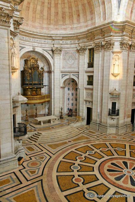 The interior of the Pantheon of Santa Engracia, Lisbon - Portugal
