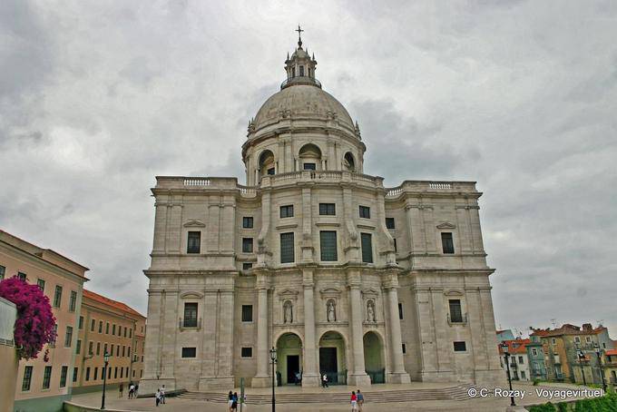 The National Pantheon, ancient church of Santa Engrácia, Graca, Lisbon - Portugal