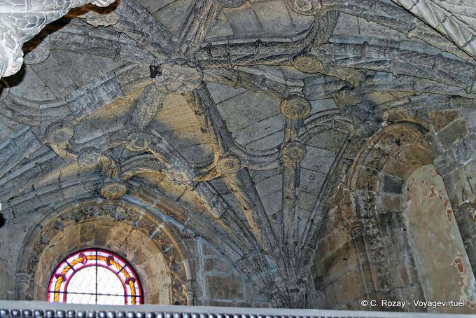 A Manueline arch, Santa Maria, Jeronimos Monastery, Lisbon - Portugal