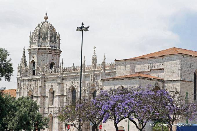 View of the Church of the Jeronimos Monastery, Lisbon - Portugal
