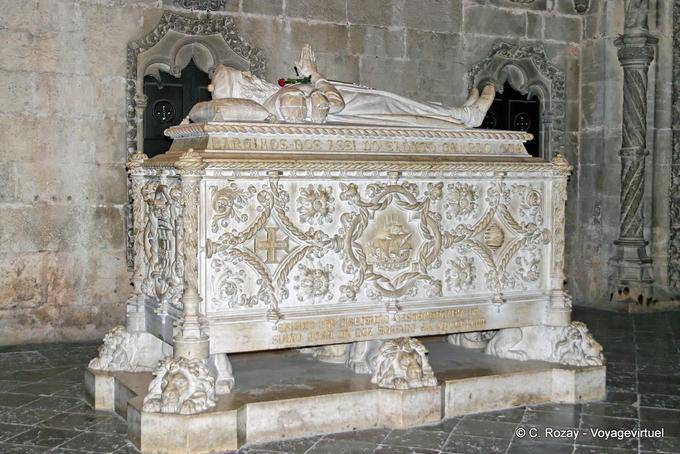 Vasco de Gama tomb, Jeronimos Monastery back, Lisbon - Portugal