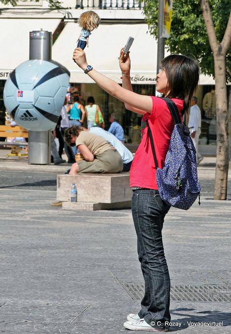 Japanese doll, delirium tourist, Rossio, Lisbon - Portugal