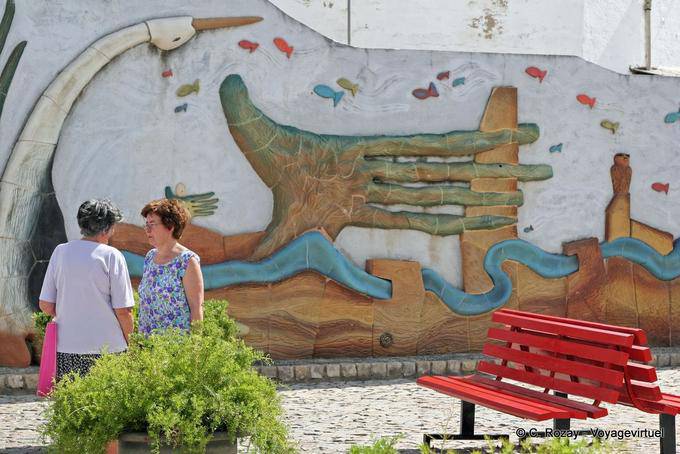 Mértola, fresco, wall decor - Portugal