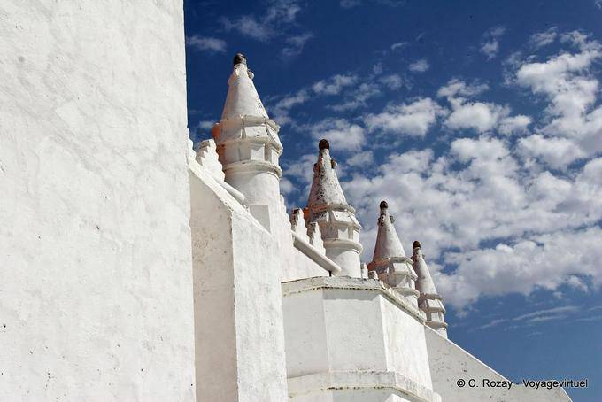 Church of Mértola, conical towers of the late Gothic Alentejo - Portugal