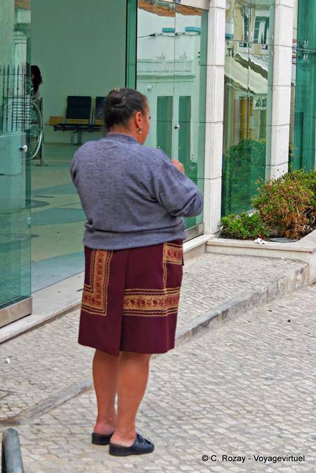 Bun and typical skirt, Nazaré - Portugal