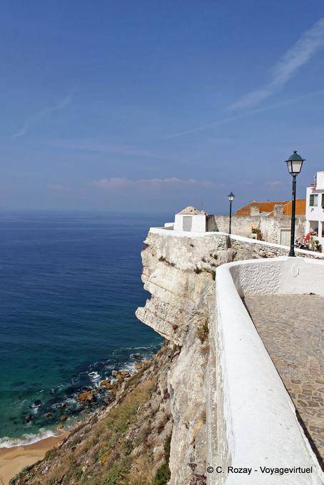 Rua do Horizonte, the sea view from the cliff of Sitio, Nazaré - Portugal