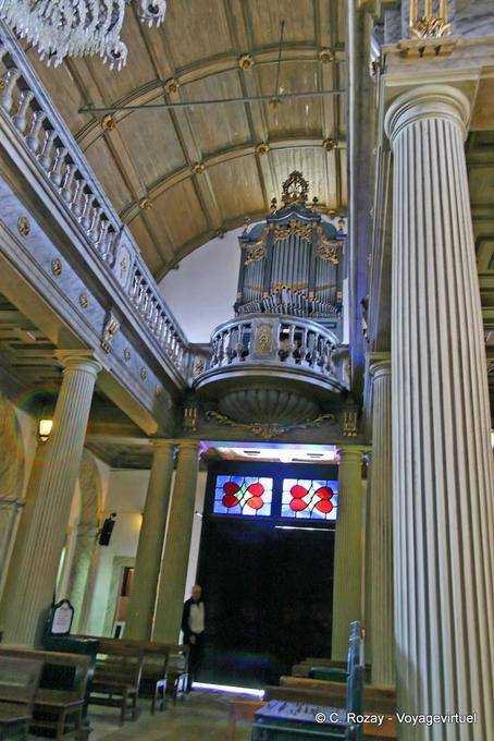The church organ Our Lady of Nazareth, Nazaré - Portugal