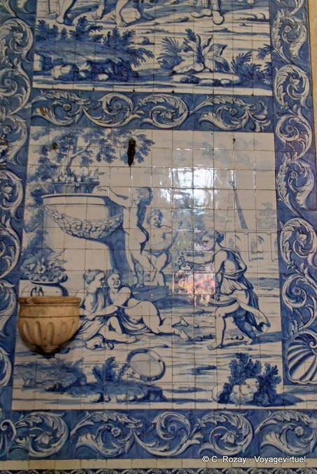 Focus on the Dutch tile, Shrine of Our Lady, Nazaré - Portugal