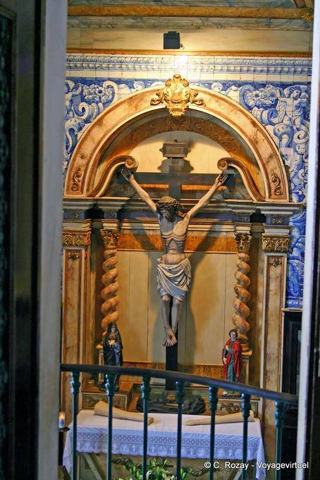Christ crucified on the altar, Nazaré - Portugal