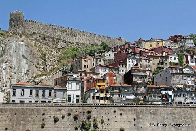 The walls of Porto views from the Ponte Luiz I - Portugal