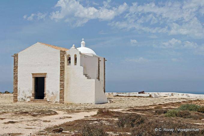 Exterior view of the church of Nossa Senhora da Graça, Sagres fort - Portugal