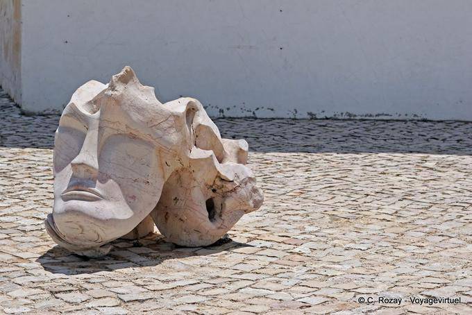 The carved faces, Sagres fortress - Portugal