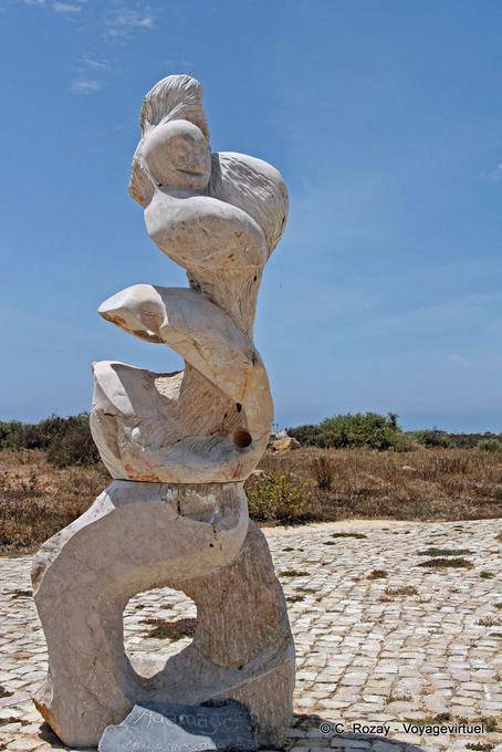 Sculpture, Sagres fortress - Portugal