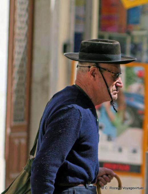The man in the hat Portuguese, Tavira - Portugal