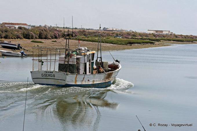 The Gisergio boat on the Rio Gilao, Tavira - Portugal
