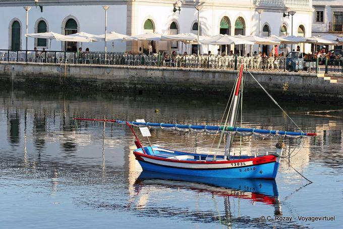 View from the dock of the Rio Gilao, Tavira - Portugal
