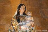 The Virgin and Child sculpture, Alcobaça, Portugal.