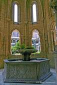 A fountain serving washbasin, Cloister of Silence, Alcobaça, Portugal.