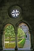 Detail of ambulatory, Alcobaça Monastery, Portugal.